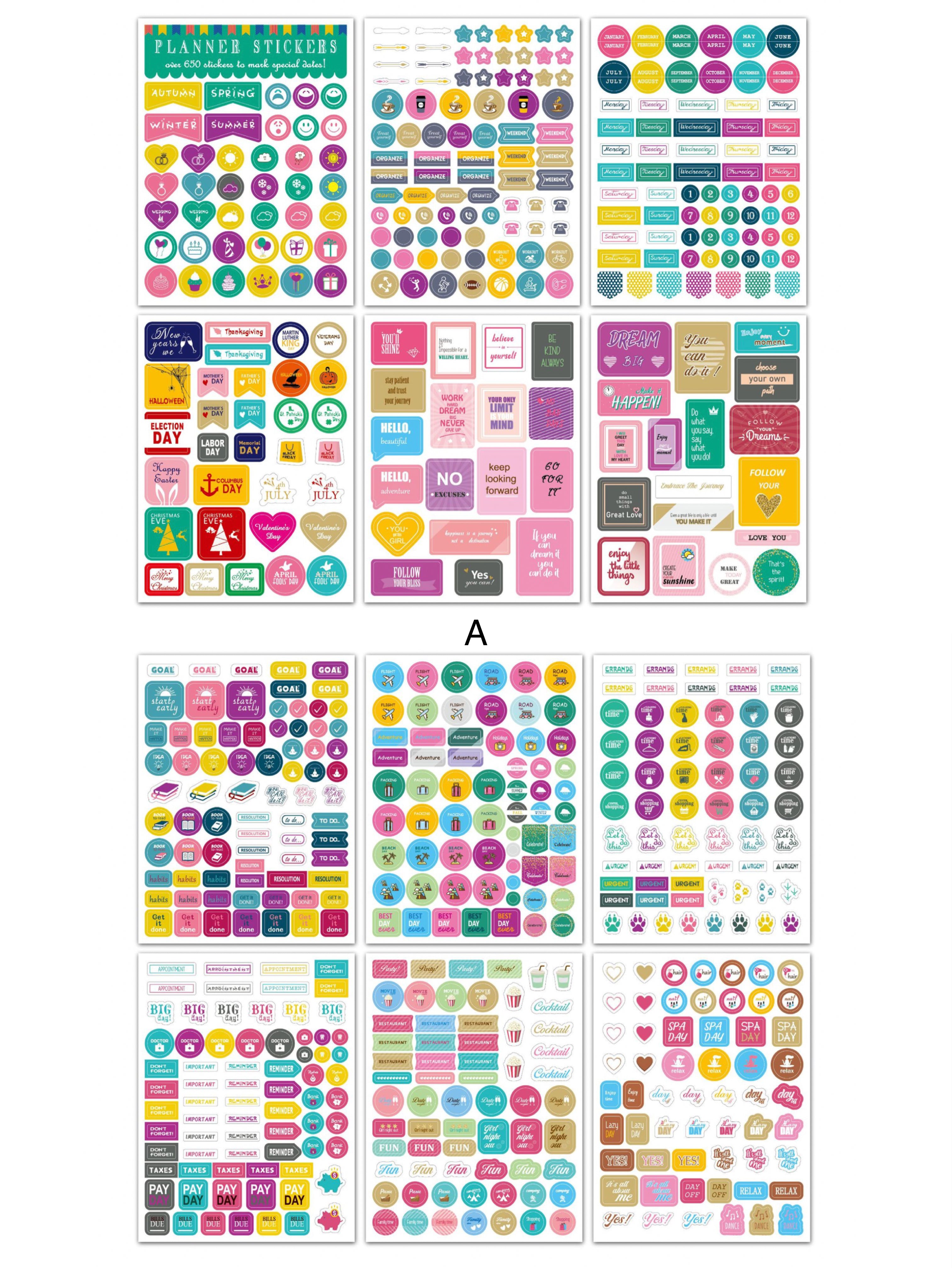Planner Sticker Sheet Bundle
